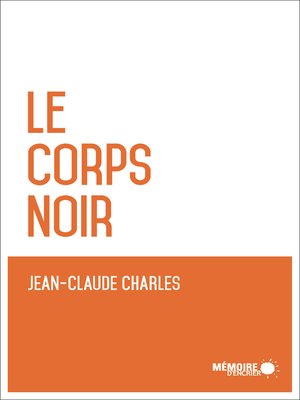 cover image of Le corps noir